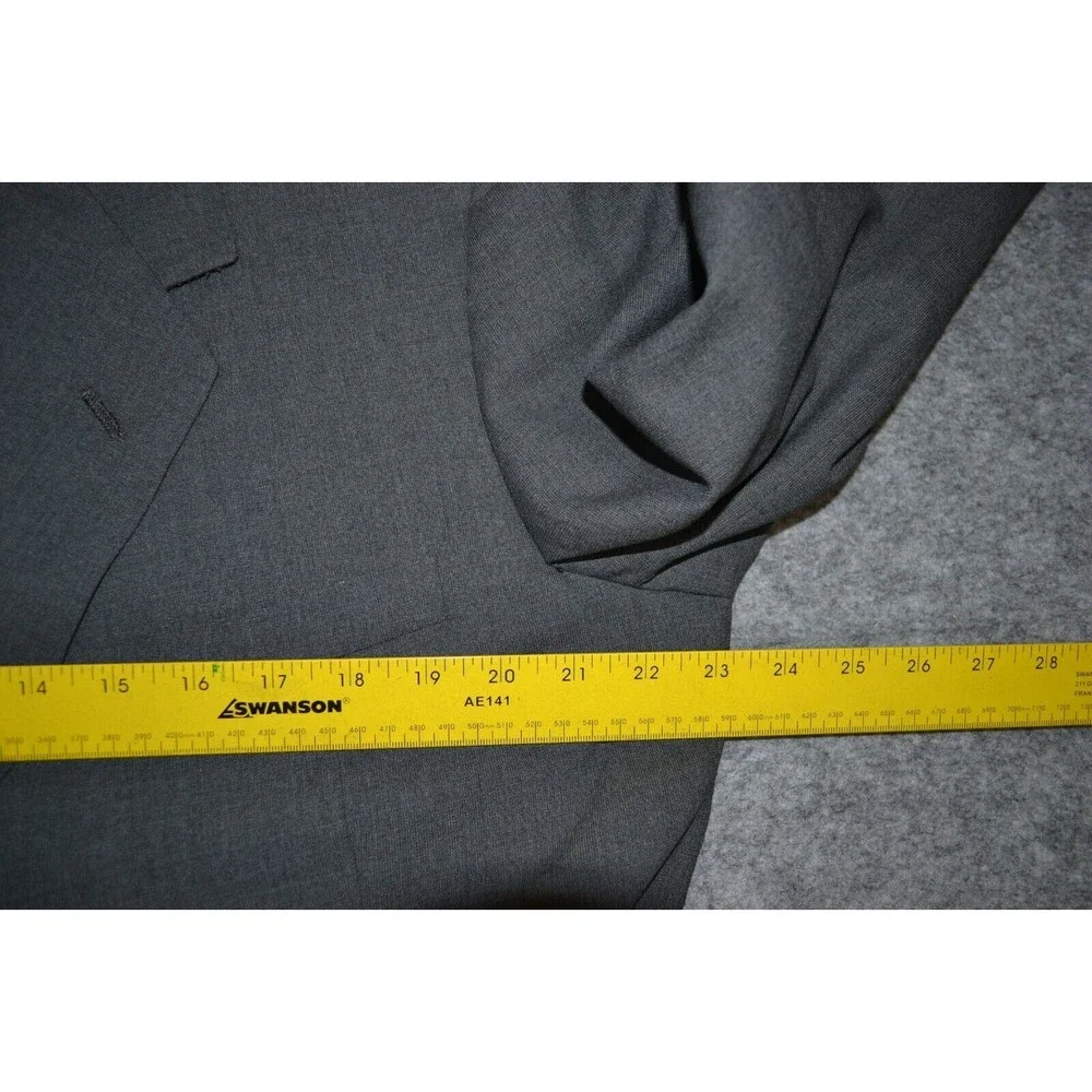 Vtg 1993 Oxxford Clothes Mens Blazer Gray‎ 46R men's Sports Coat Suit Jacket